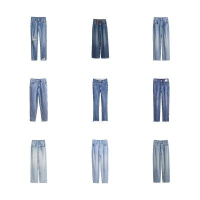 China QUICK DRY women's high-waisted jeans, girls tight-fitting pencil casual jeans for sale