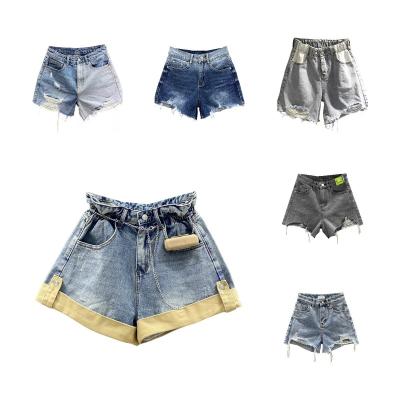 China Casual High Waist Denim Shorts Streetwear Anti-wrinkle Summer Clothing Fashion Women Jeans Shorts for sale