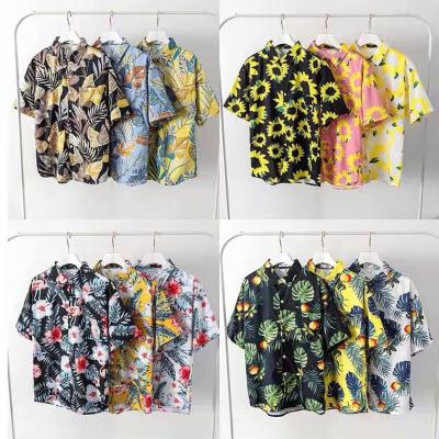 China 2023 new summer elastic men's hip-hop printing men's Hawaiian beach shirt for sale