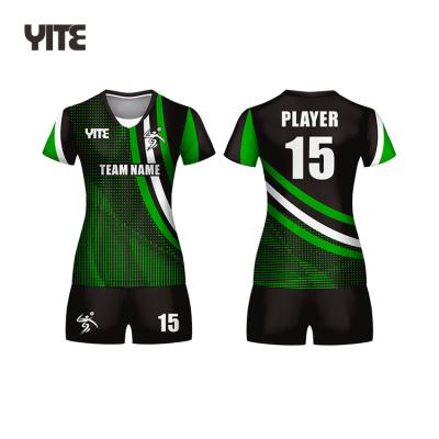 China 2021 Latest YITE Custom Volleyball Jersey Sublimation Volleyball Uniforms Design M for sale