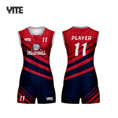 China Custom Made Your Personal Volleyball Uniform High Quality Volleyball Uniform Designs Women's Volleyball Uniform M for sale