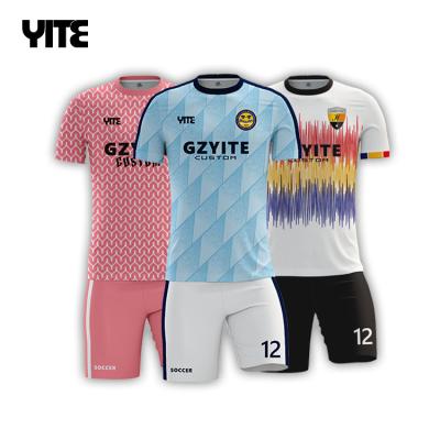 China High Quality Custom Soccer Sets Sublimation Soccer Uniform Wear for sale