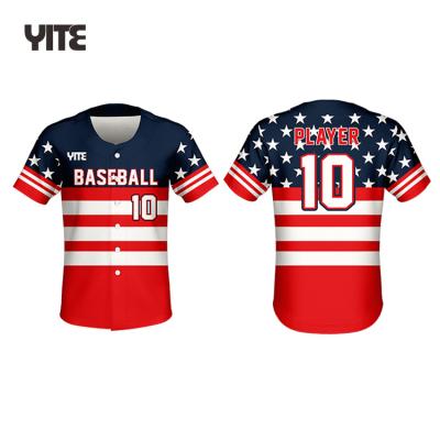 China Wholesale 100% Polyester Antibacterial Design Baseball Jersey Custom Baseball Jersey Wear White for sale