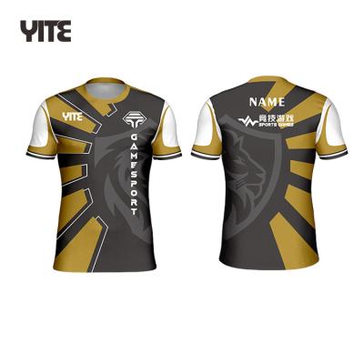 China YITE fluorescence color reversible custom e-sports wear, neon color tank top esports shirts for sale