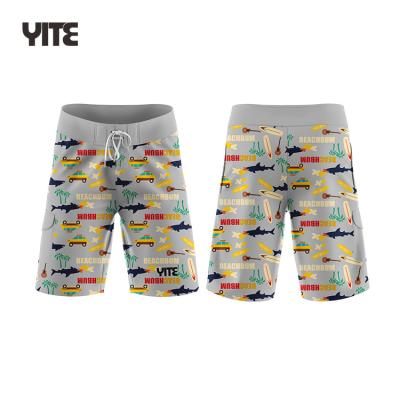 China Breathable Wholesale Shorts Custom 3D Sublimation Print Panel Shorts Cheap Swim Shorts For Men for sale