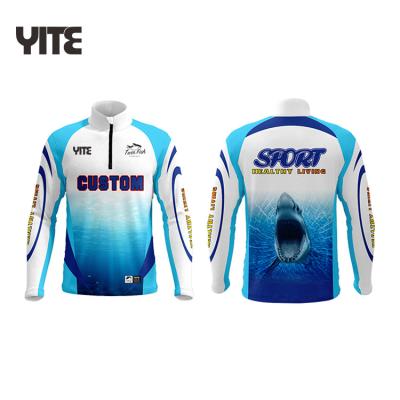 China Cheap price high quality antibacterial fishing jersey prefessionally wholesale custom breathable fishing shirt for sale