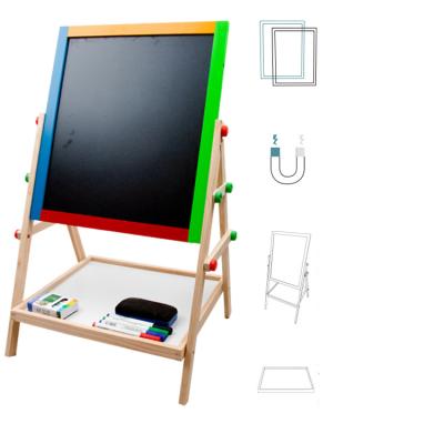 China DIY Painting Kids Stand Toys Magnetic Wooden Easel Drawing Board For Painting for sale