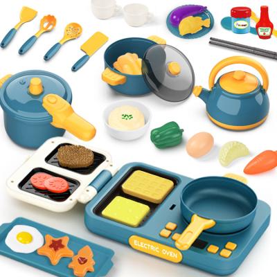 China Preschool Kids Play Set Bestseller Kitchen Toys Girls Children Set Pretend Play Wooden Cooking for sale