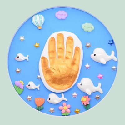 China Clay Handprint Footprint Pattern Children soft newborn high quality non-toxic safe for sale