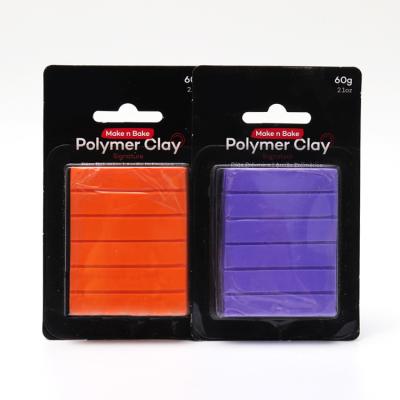 China Hot Sale 60g Non-Toxic Educational Handmade Professional China Polymer Clay Reusable for sale