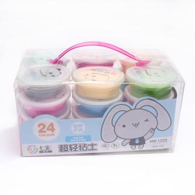 China 24 Colors Factory Wholesale Bouncing Customized Colorful Air Dry Clay Set for sale