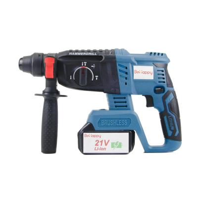 China Behappy Cordless Brushless Rotary Grade Lower Noise Hammer Drill PW-003 for sale