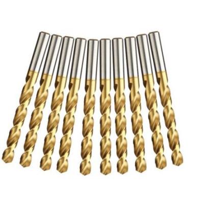 China Make Hole 10x HSS-TIN Metallurgical Twist Drill Bit DIN338N 0.6mm for sale