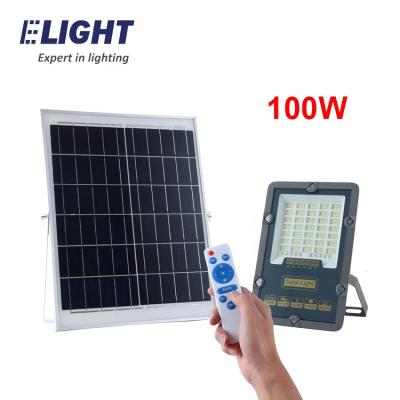 China Remote Control And Lightweight Solar Easy Mounted Flood Light Aluminum Garden Waterproof Outdoor Lamp 100W for sale