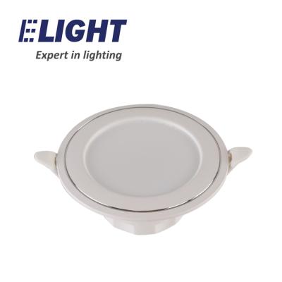 China Slim Thin Aluminum And Plastic Indoor Led Round Down Light Ceiling Panel Light 5W for sale