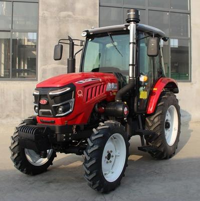 China Factory prices for Farms 90HP 4WD Yto Engine Agricultural Tractor with Cab, Toolbox, Parts, and Front End Loader etc. implements for sale