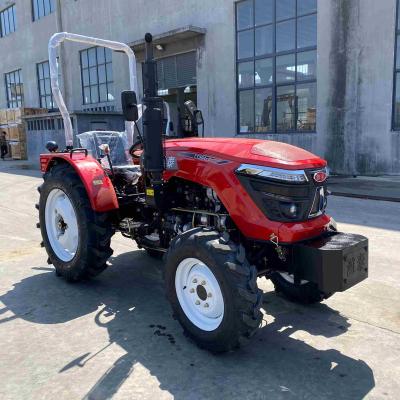 China Farms Multi Purpose Mini Size Tractor With Roll Bar And Roof Four Wheel Drive 30 Horsepower Tractor for sale