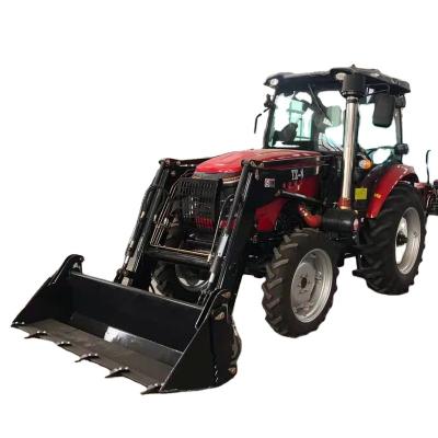 China Cultivate 4WD Reliable Quality 55HP 4WD Wheeled Tractor Compact Mini Farm Tactors With Loader Manufacturer Supply, Tools Parts Available for sale