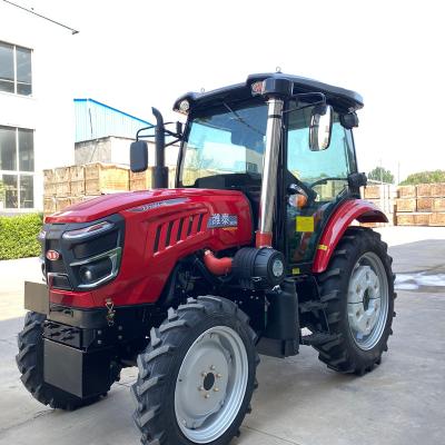 China Farms factory cheap price and high quality 80HP 90HP 100HP 110HP tractor farm equipment four wheel tractors for roden field reverse for sale