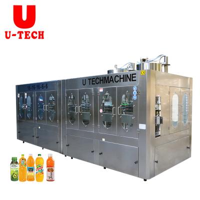 China Full Automatic Small Food Firm 3 In 1 Orange Pet Bottle Apple Concentrate Bottle Juice Filling Machine/Juice Tea Hot Filling for sale