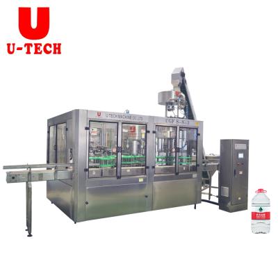 China Full Automatic Beverage Drinking Water Refill Machine Pure Filling Liquid Bottling Production Line Factory For 5L 10L Mineral Water Bottle for sale