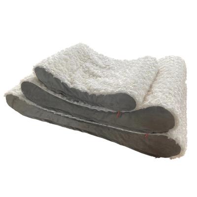 China Sustainable Waterproof Foldable Memory Foam Dog Bed With Removable Cover for sale