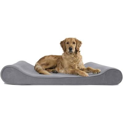 China Sustainable Washable Orthopedic Pet Bed Large Memory Foam Dog Bed for sale