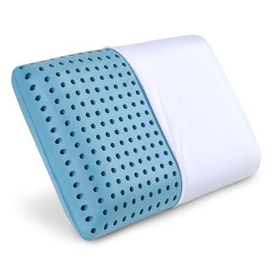 China Amazon Selling Anti-Apnea Memory Foam Hot Gel Cooling Neck Sleeping Pillow for sale