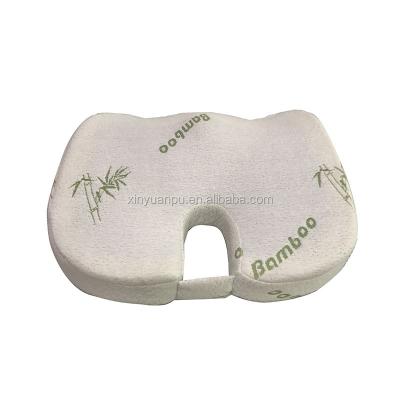 China Orthopedic Office Anti-Decubitus Bamboo Coccyx Foam Memory Blanket Cushion for Sciatica Relief for sale