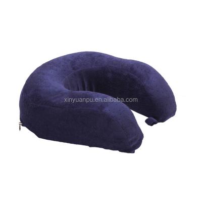 China Anti-Apnea Big U Shape Memory Foam Neck Support Travel Pillow For Adult for sale