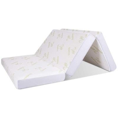 China Waterproof Breathable Foldable Memory Foam Mattress Bamboo Topper for sale