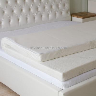 China Foldable Comfortable Soft Memory Foam Mattress Topper With Bamboo Cover for sale