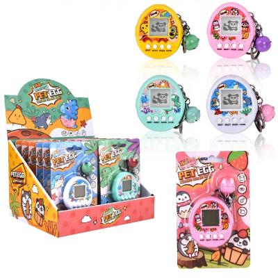 China Mini Manufacturers Mini Game Console Direct Pocket Toys Small Virtual Game Box Buckle Pet Game Boy Gifts for sale