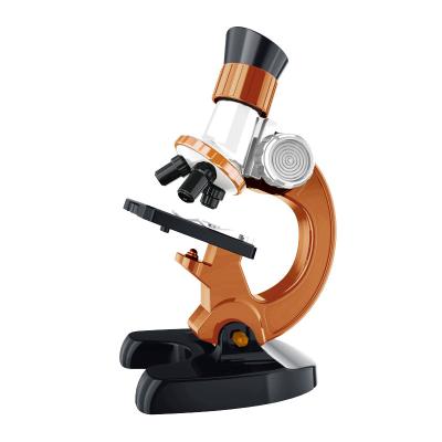 China 1200X Educational Microscope Toy Set for Kids Students Science Learning Microscope with Mobile Phone Bracket for sale