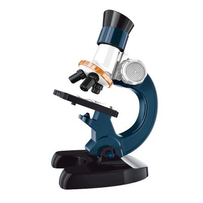 China Early Education Simulation Kids Microscope Toy Biological Science Tool 1200X Kids Biological Microscopes With Mobile Phone Bracket for sale