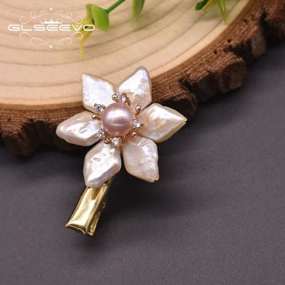 China Baroque PEARL Natural Freshwater Pearl Hairpin Luxury For Women Girls Party Original Fashion Jewelry Hair Accessories for sale