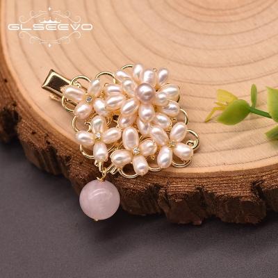 China Original Design Pearl Natural Freshwater Pearl Hairpin For Women Wedding Crystal Luxury Jewelry Hair Accessories for sale