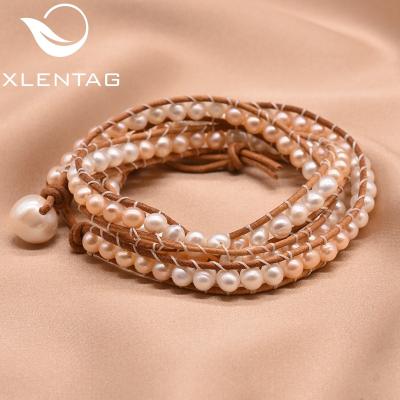 China Wound Water Bead Religious Natural Leather Bracelet Woven Bracelet Blank For Women Girl Fine Jewelry for sale