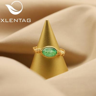 China Wedding Ring Jewelry Women Girls Engagement Gold Plated Custom Tasty Original CLASSIC Emerald Natural Stone Ring Baroque Vintage for sale