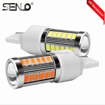 China 100% 7443 T20 T25 7440 3156 3157 w21 991 990 7443 T20 T25 7443 3156 3157 w21 991 990 White Red Amber Auto Lamps Led Brake Light 33pcs 5630smd for sale