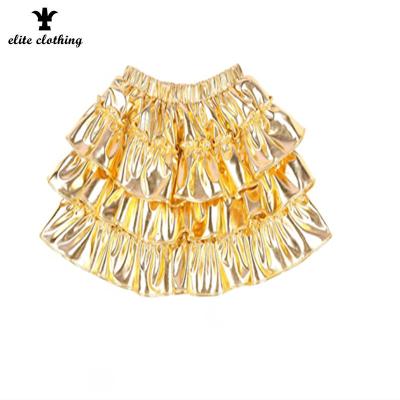 China QUICK DRY Girls' Toddler Gold Tutu Metallic Skirt For Girls Sequin Skirt for sale