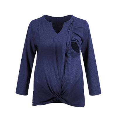 China Cotton Edge Sleeve Lactation T-shirt Pregnant Women Super Cool QUICK DRY Top for sale