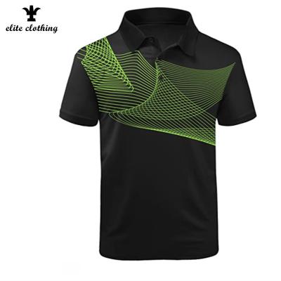 China Anti-pilling Golf Polo Shirts For Men Short Sleeve Sporty Tennis T-Shirt for sale