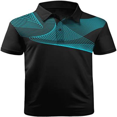 China Anti-pilling Mens Golf Polo Shirt Short Sleeve Tactical Casual Shirts Tennis T-Shirt for sale