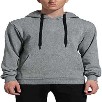 China Gray Pullover Hoodie Super Soft Anti-pilling Premium Fleece Single Hoodie for sale