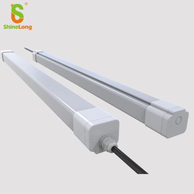 China Best Price 20W 30W 40W LED Batten Flat Proof Tri Light PC Cover Batten Ceiling Wall Mount for sale