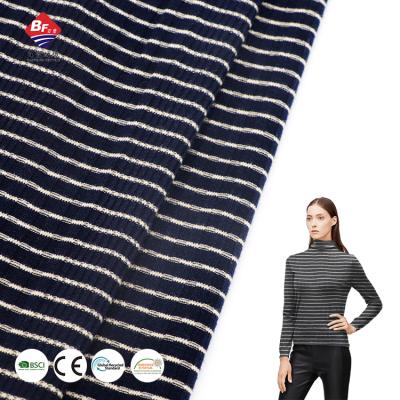 China High quality wrinkle resistant 79%polyester 15%cotton rayon spandex tank top fabric knit for lady sewing sweater for sale