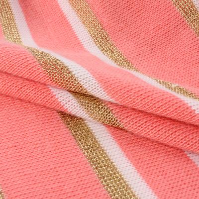 China Wind proof good quality hacci fabric 70%T 30%M single polyester yarn dyed hacci knitting fabric for sale