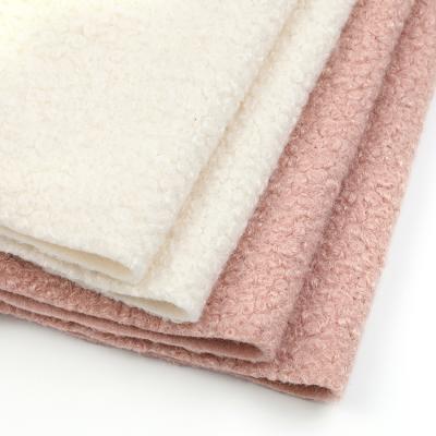 China Wholesale anti static super soft cheap anti pill sherpa loop fleece fleece fabric for winter coat for sale