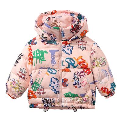 China Wholesale 2022 Winter Solid Casual White Duck Letter Windproof Pattern Down Extra Heavy Girls Medium Style Down Jacket for sale